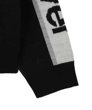 レーシンググラフィックニットブルゾン