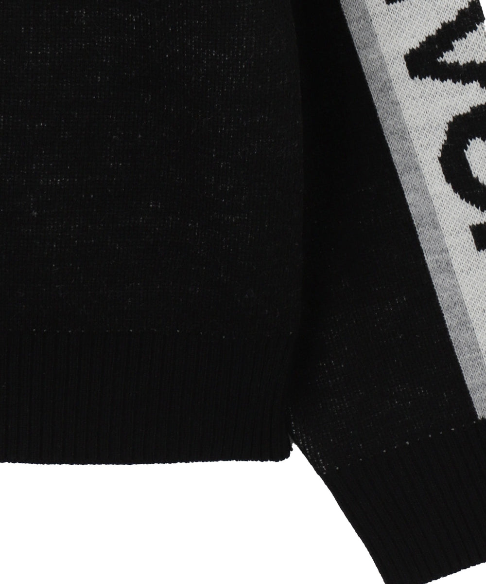 レーシンググラフィックニットブルゾン