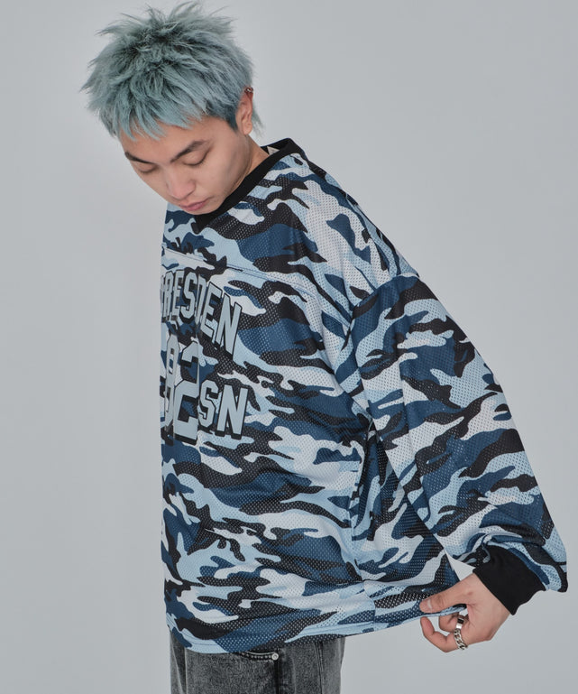 ブルー モデル：178cm L着用