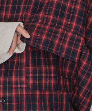 チェックレイヤードシャツ（LS）