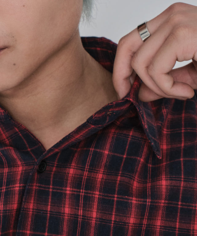 チェックレイヤードシャツ（LS）
