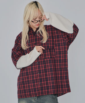 レッドチェック1 モデル：172cm L着用