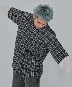 ブラックチェック1 モデル：178cm L着用