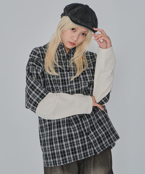 ブラックチェック1 モデル：172cm M着用