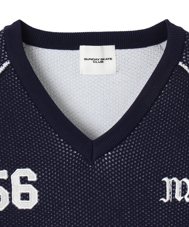 ゲームロゴメッシュジャガードプルオーバー