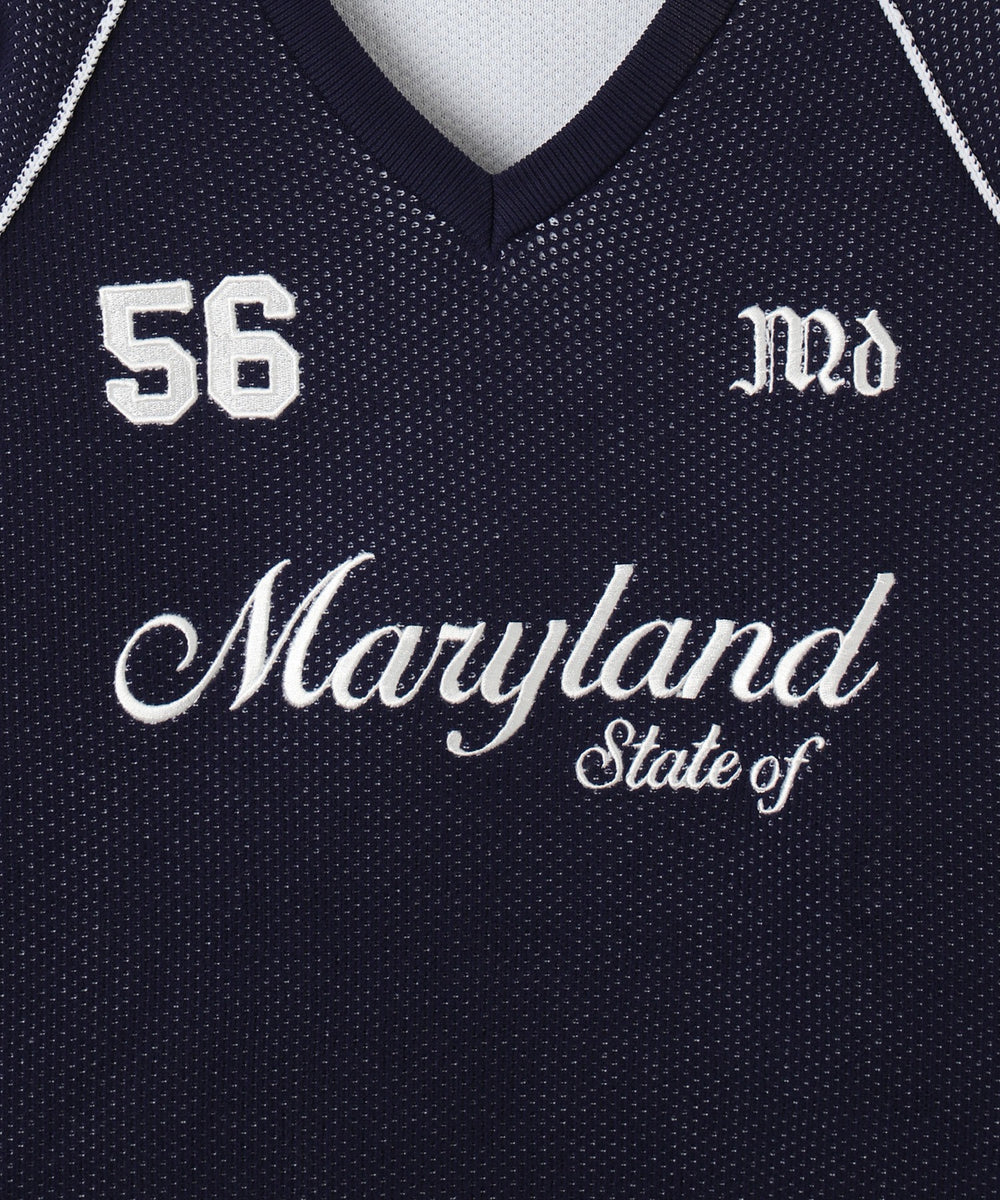 ゲームロゴメッシュジャガードプルオーバー