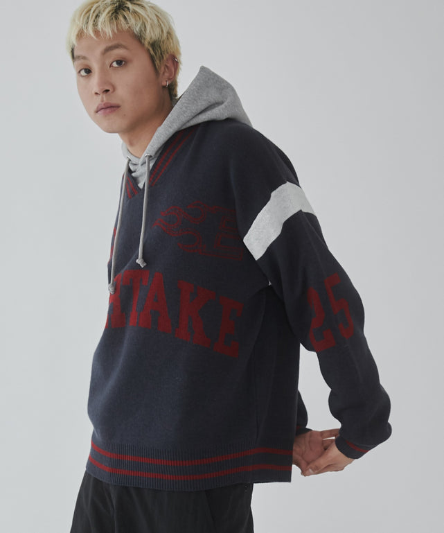 ネイビー モデル：178cm L着用