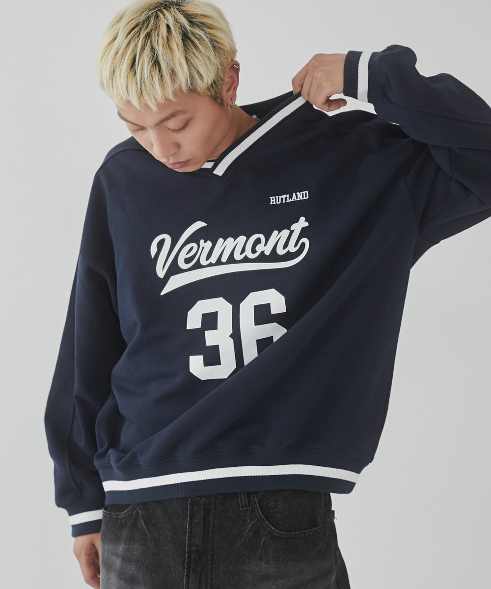 ネイビー モデル：178cm L着用