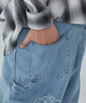 イージーペインターグラフィックデニムパンツ