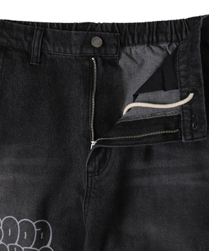 イージーペインターグラフィックデニムパンツ