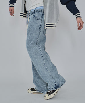 デニム淡加工 モデル：178cm L着用