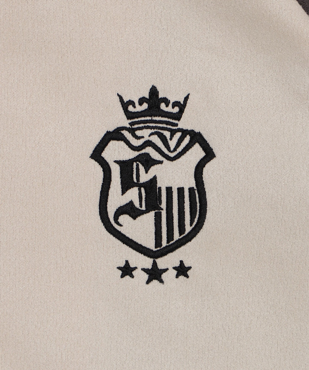 フェイクスウェードトラックジャケット