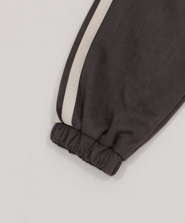 フェイクスウェードトラックジャケット