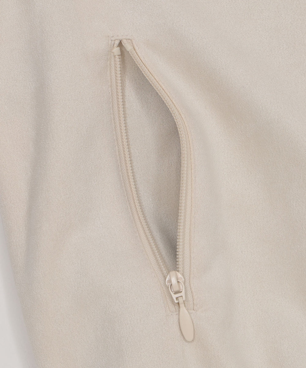 フェイクスウェードトラックジャケット