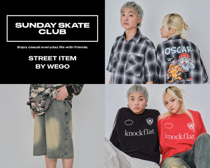 【WEGO】SUNDAY SKATE CLUB