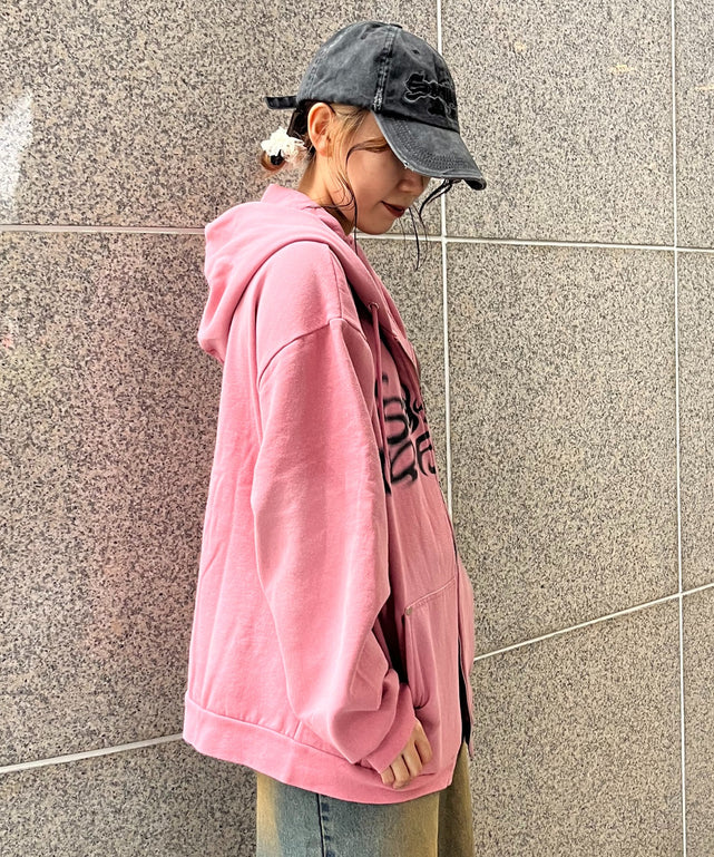 今市隆二 RILY ピンクパーカー XL size SQNZ NEW O．G LOGO FADE ZIP P／K｜WEGO（ウィゴー） – WEGO