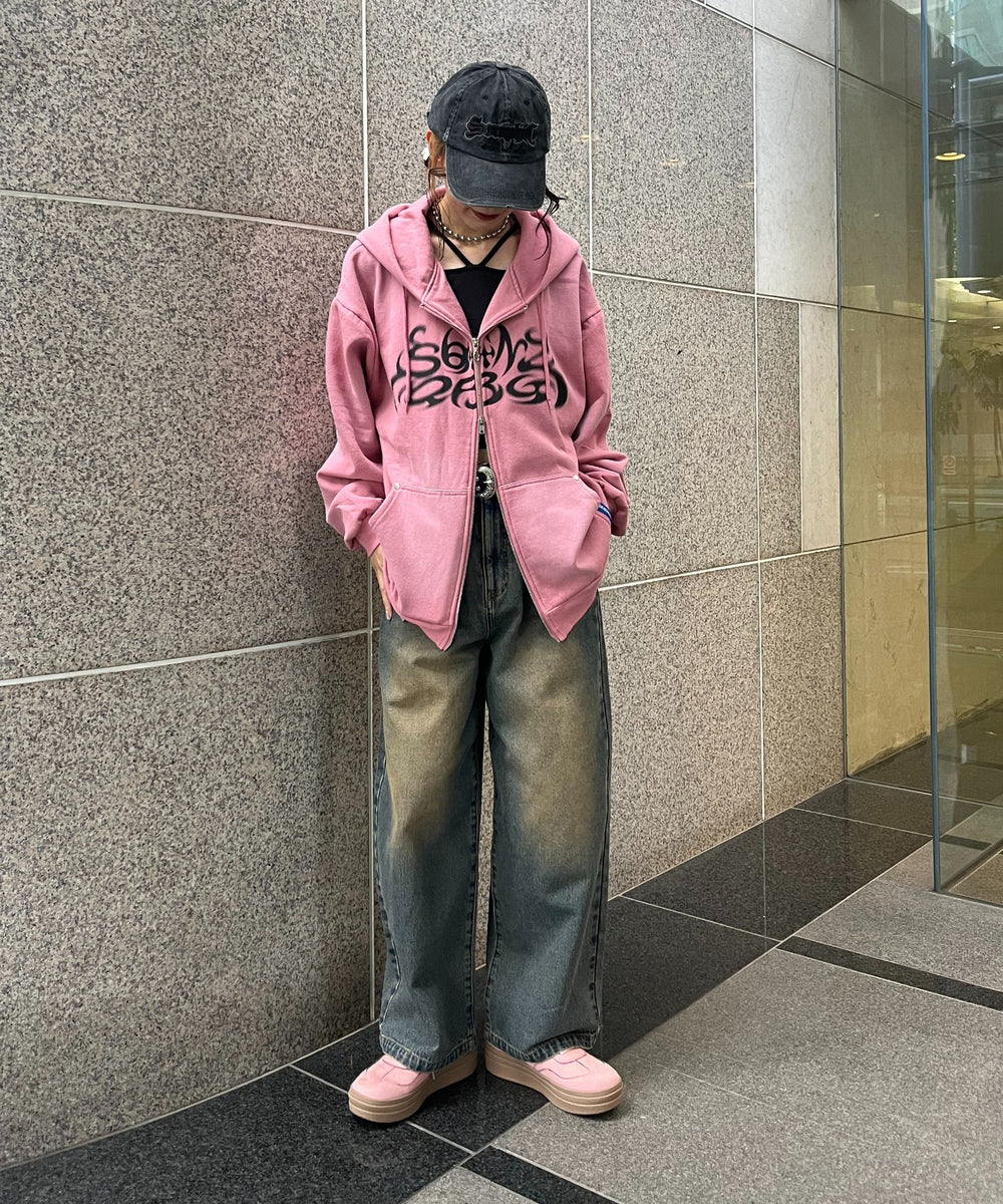 ピンク モデル:165cm Lサイズ着用