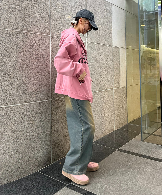 ピンク モデル:165cm Lサイズ着用