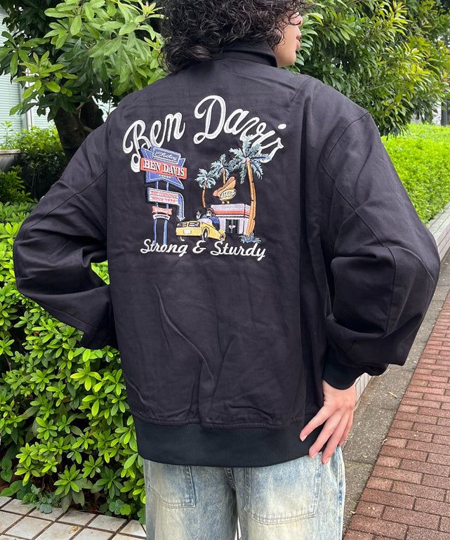 BENDAVIS コットンダックジャケット/ブラック モデル:175cm Lサイズ着用