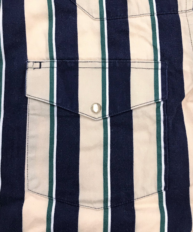 Wrangler ストライプ 半袖ブランドシャツ