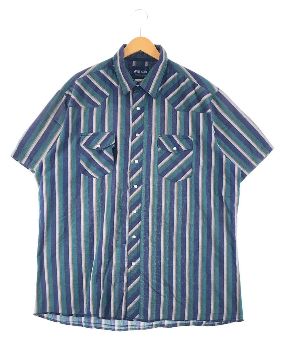 Wrangler ストライプ 半袖ブランドシャツ