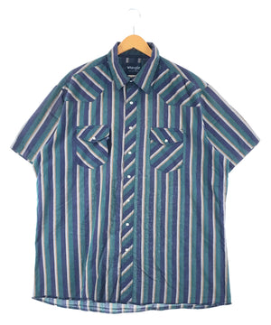 Wrangler ストライプ 半袖ブランドシャツ