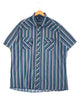 Wrangler ストライプ 半袖ブランドシャツ
