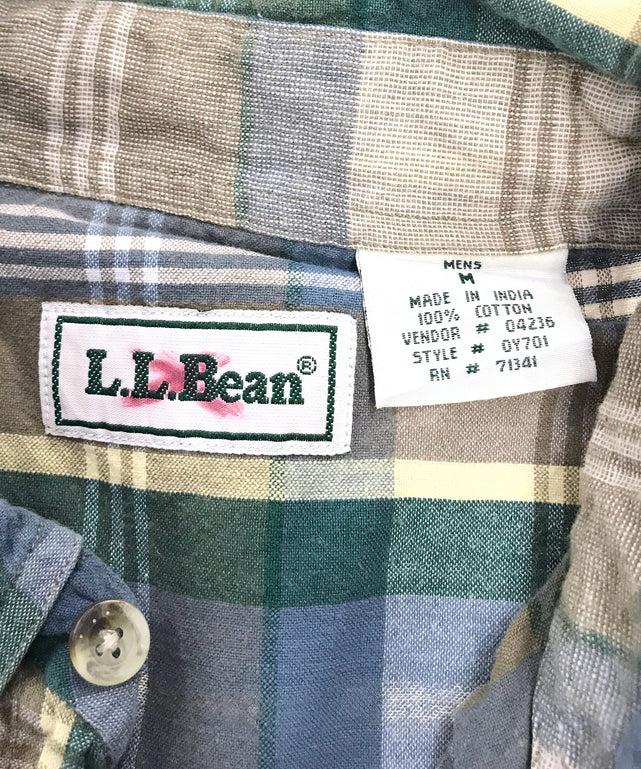 ()L.LBean 半袖チェックシャツ