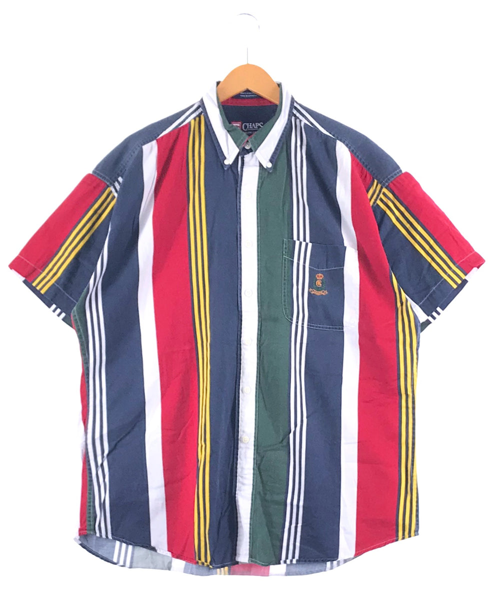 CHAPS ストライプ 半袖ブランドシャツ