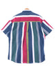 CHAPS ストライプ 半袖ブランドシャツ