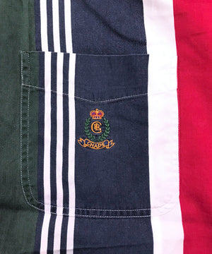 CHAPS ストライプ 半袖ブランドシャツ