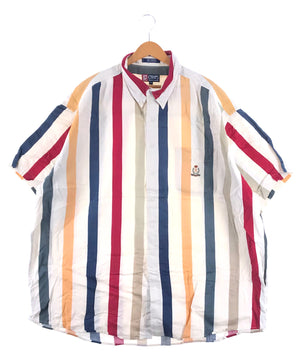 CHAPS ストライプ 半袖ブランドシャツ