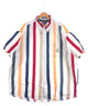 CHAPS ストライプ 半袖ブランドシャツ