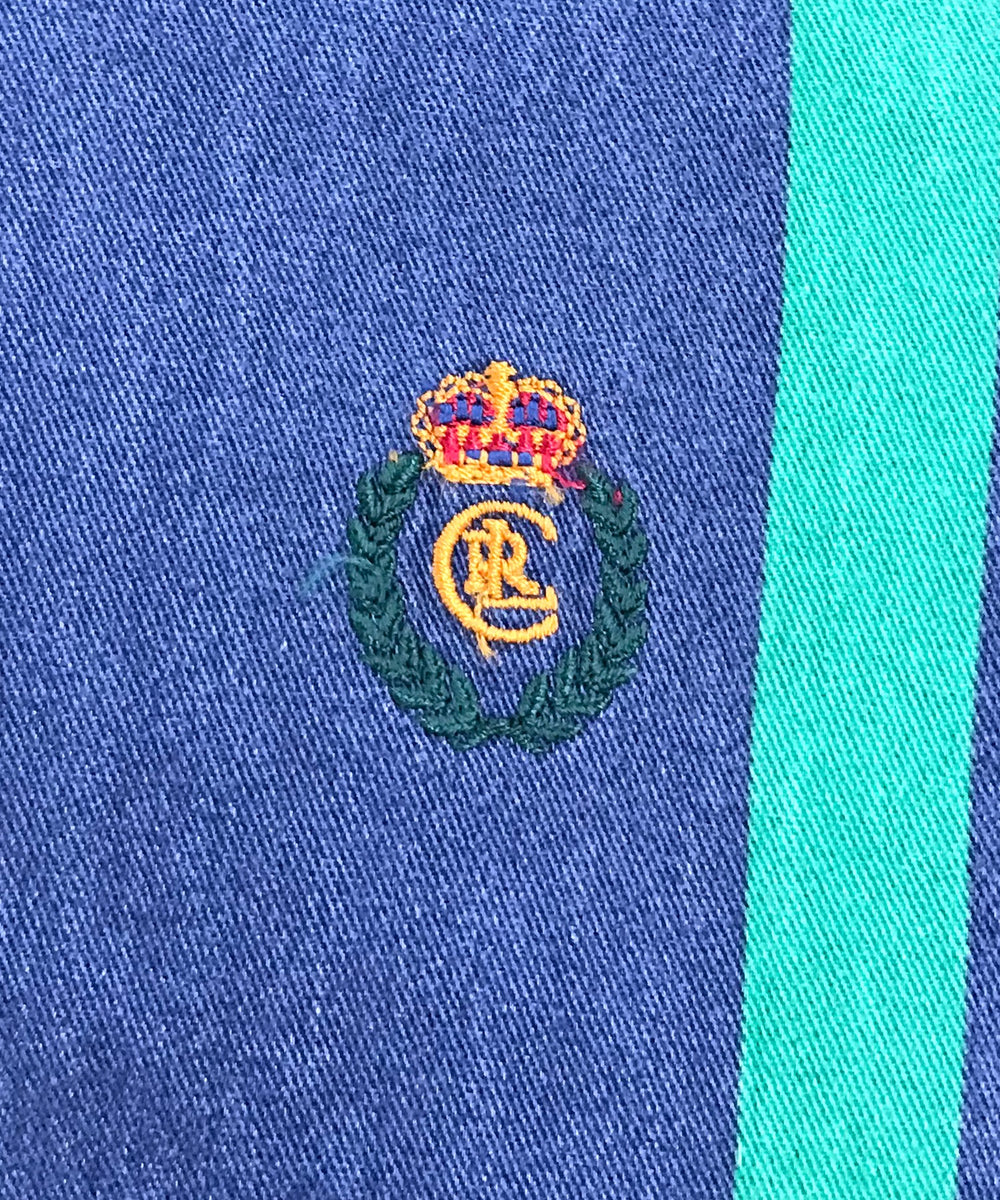 CHAPS ストライプ 半袖ブランドシャツ