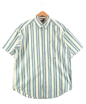 TOMMY ストライプ 半袖ブランドシャツ
