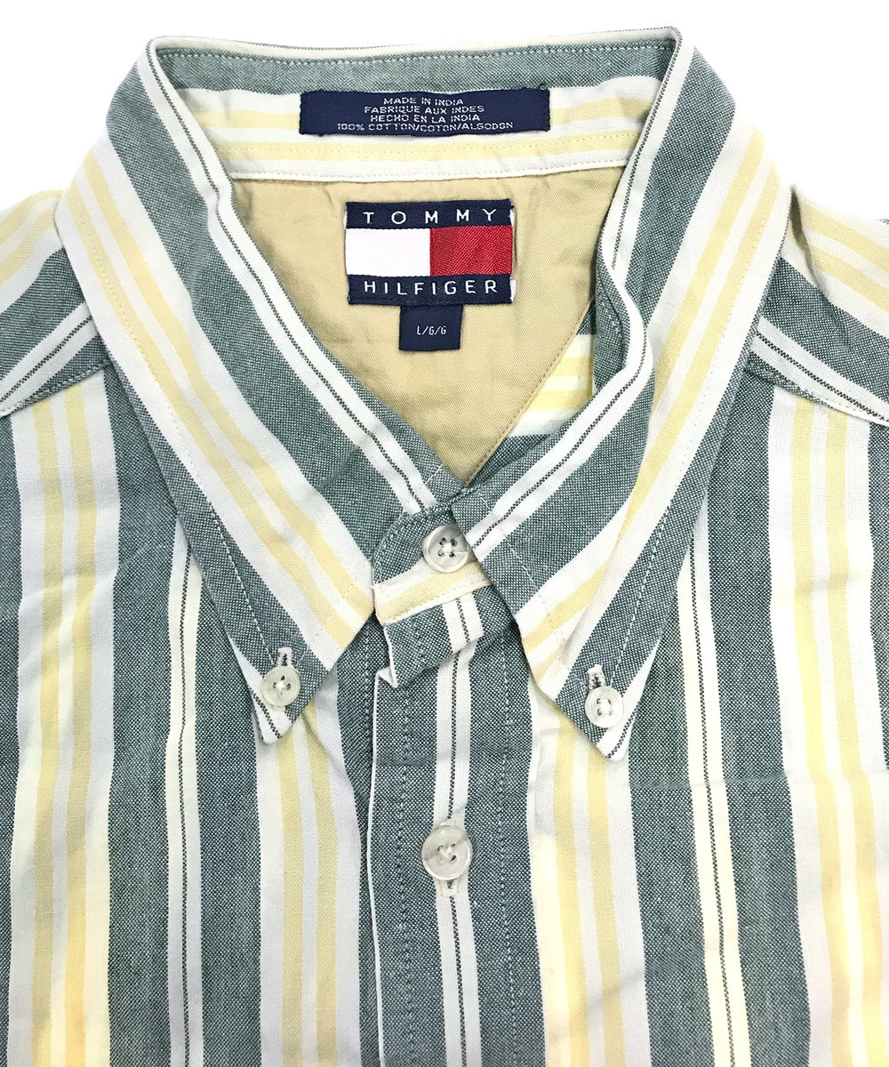 TOMMY ストライプ 半袖ブランドシャツ