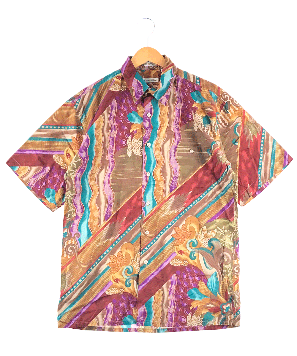 BURMA BIBAS 半袖柄シャツ