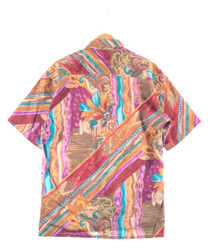 BURMA BIBAS 半袖柄シャツ