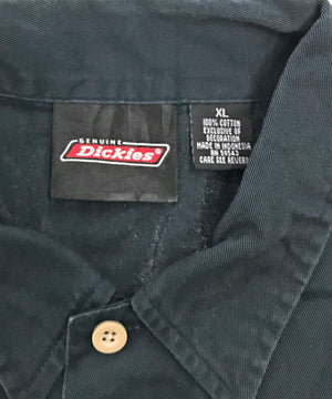 Dickies 半袖 ワークシャツ ツートン バイカラー