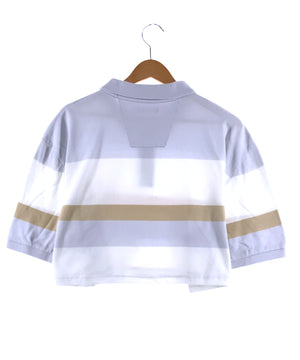 nautica リメイクショート ボーダー ポロシャツ