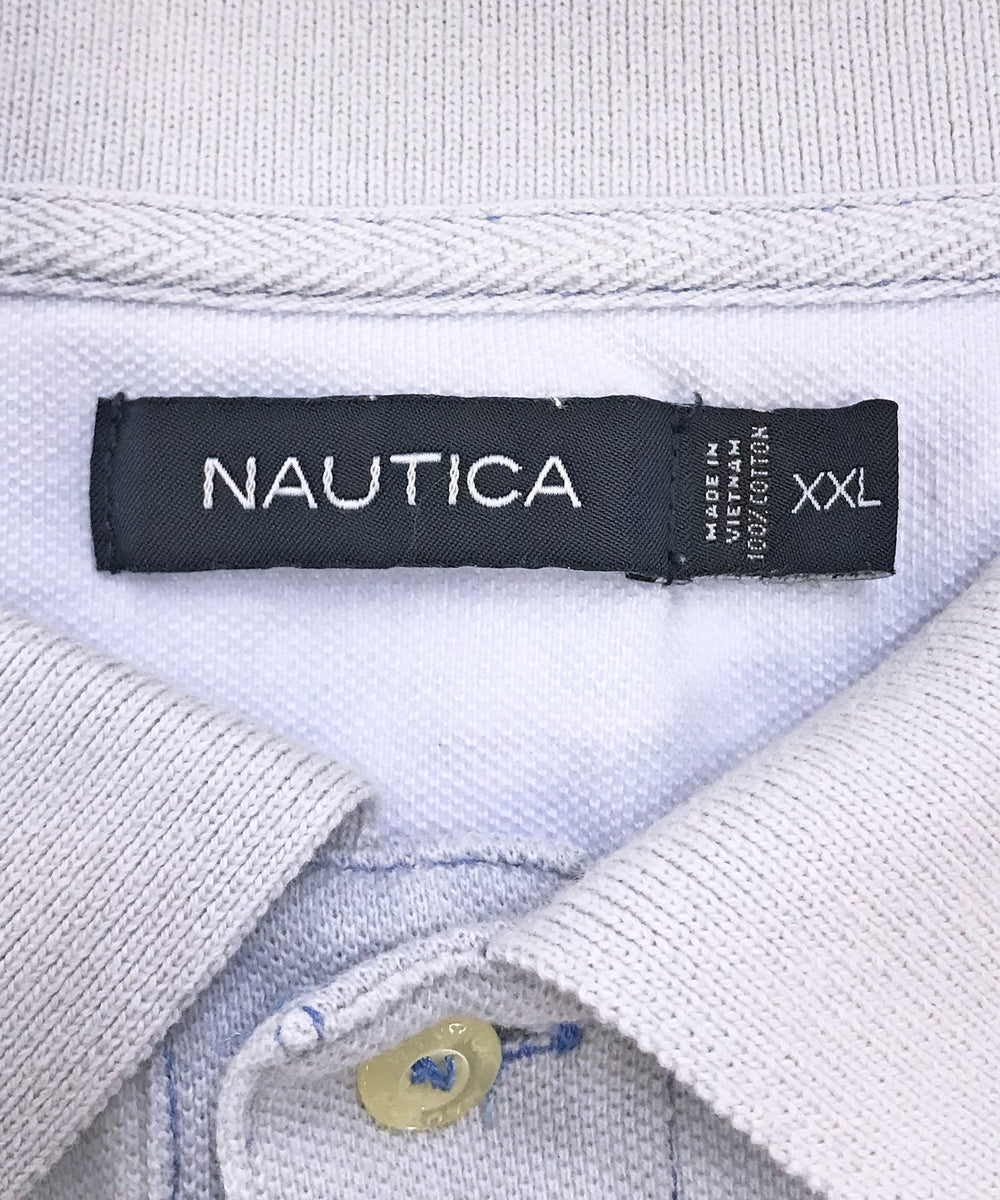 nautica リメイクショート ボーダー ポロシャツ