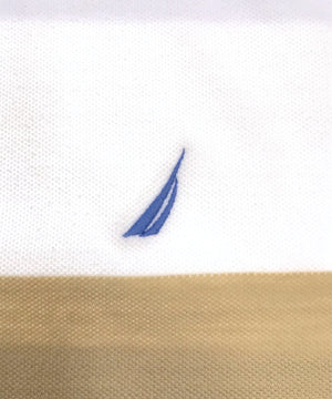 nautica リメイクショート ボーダー ポロシャツ