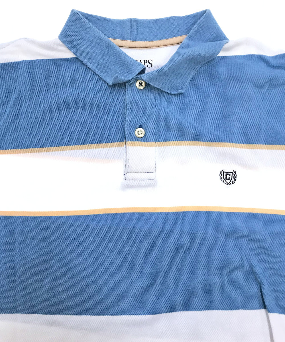 CHAPS リメイクショート ボーダーポロシャツ