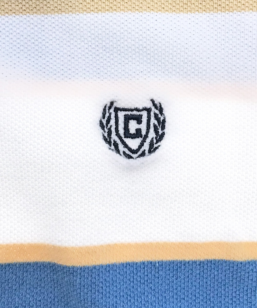 CHAPS リメイクショート ボーダーポロシャツ