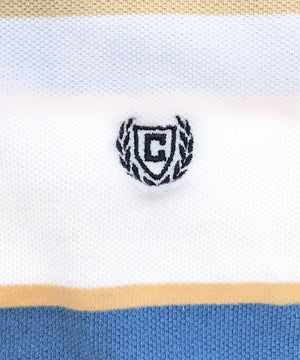 CHAPS リメイクショート ボーダーポロシャツ