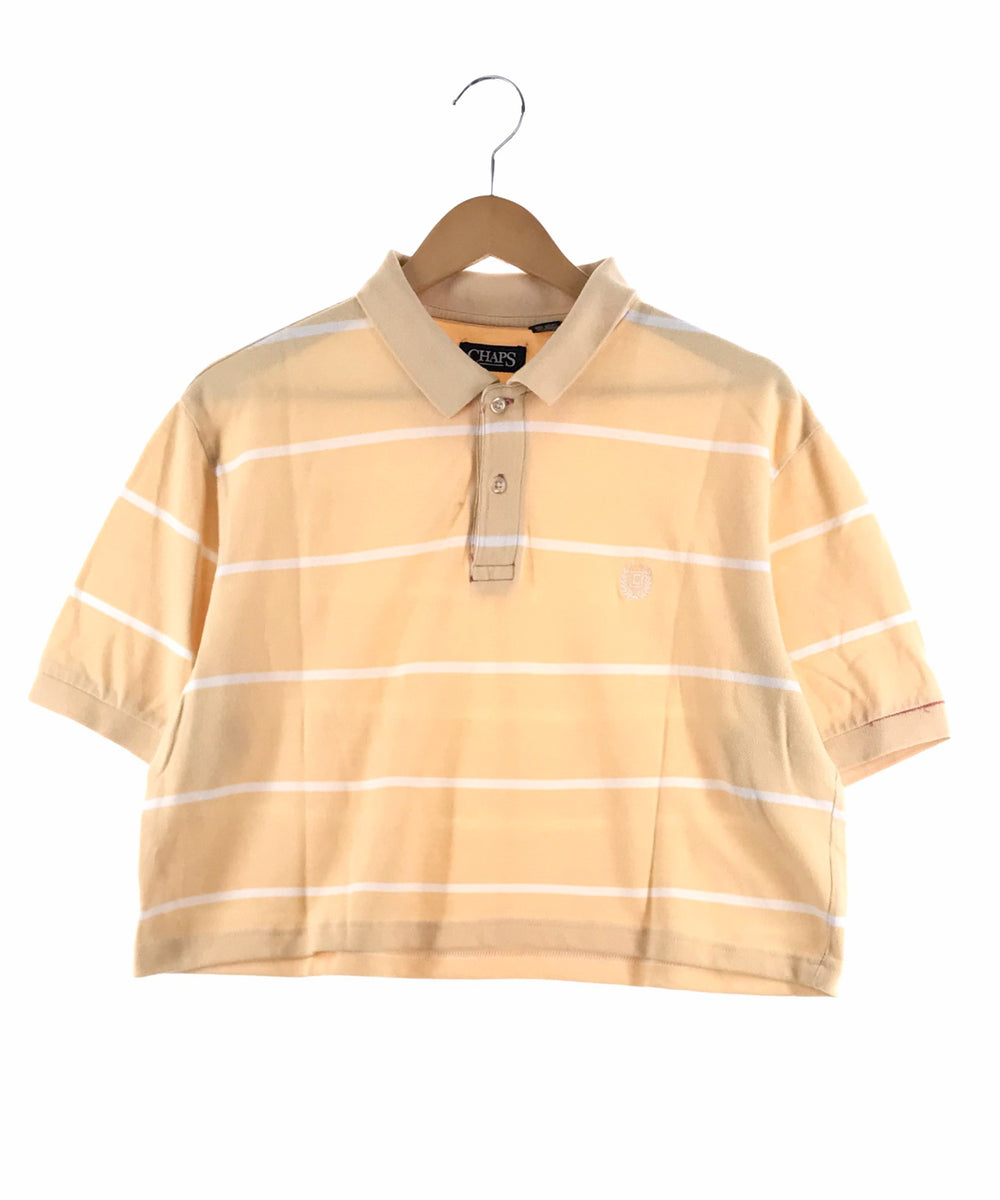 CHAPS リメイクショート ボーダーポロシャツ