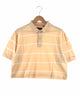 CHAPS リメイクショート ボーダーポロシャツ