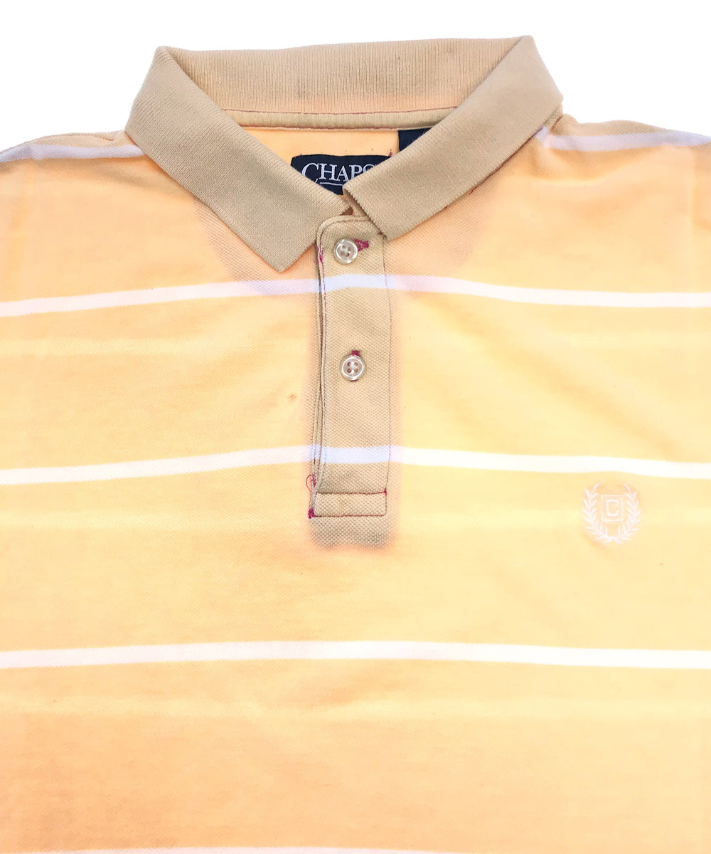 CHAPS リメイクショート ボーダーポロシャツ