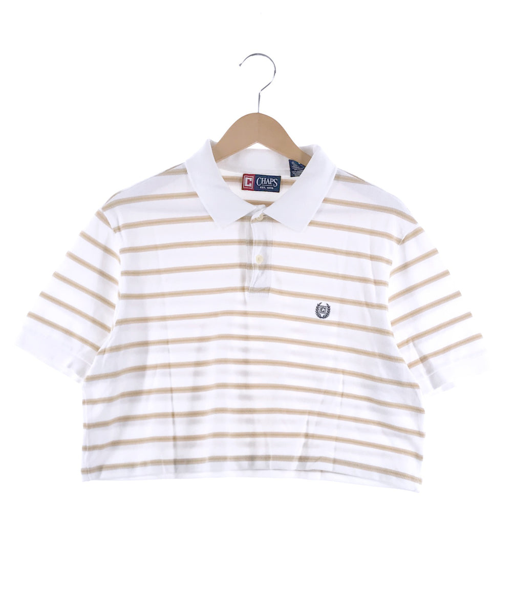 CHAPS リメイクショート ボーダーポロシャツ