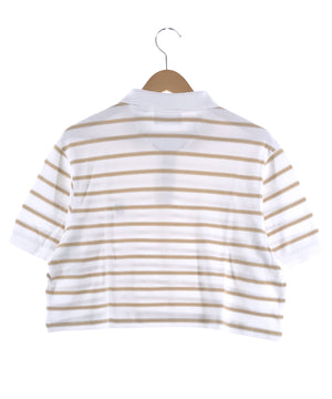 CHAPS リメイクショート ボーダーポロシャツ